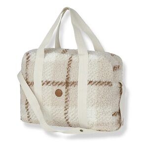 1+ In The Family Plaid Sherpa Tote Bag